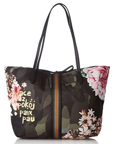 bolso desigual capri militar outlet