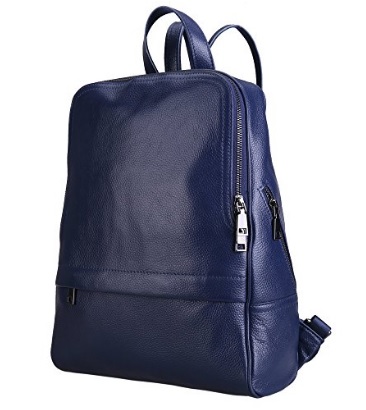 mochila de cuero azul comprar online
