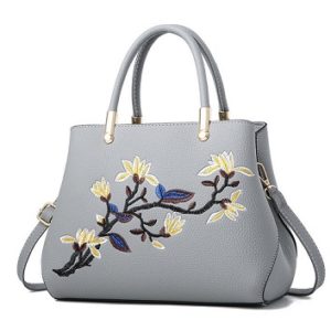 bolso con flores bordadas comprar online 