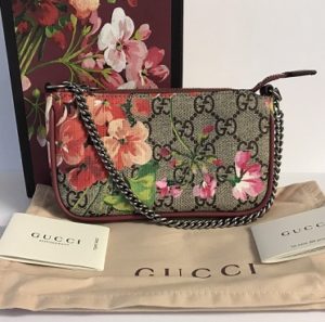 bolso gucci con flores barato