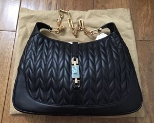 bolso gucci de cuero negro barato 