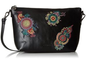 bolso bandolera desigual negro comprar online 