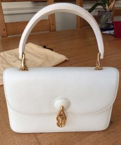 bolso loewe blanco outlet 