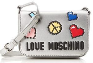 bolso love moschino plateado barato 