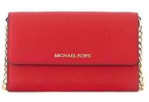 clutch rojo piel comprar online 