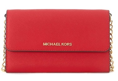 clutch rojo piel comprar online