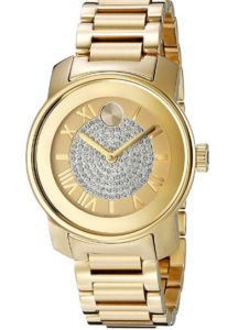 reloj movado mujer bañado en oro barato 