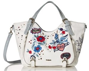 bolso desigual denim flowers barato 