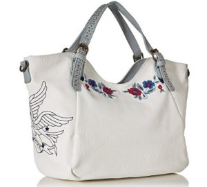 bolso desigual denim flowers comprar outlet 