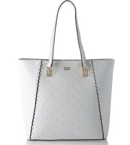 bolso shopper blanco guess 