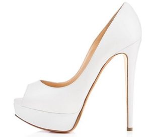 zapatos con plataforma blancos baratos online