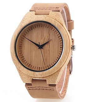 reloj de madera de bambu comprar online