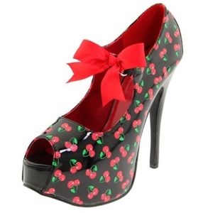 zapatos de tacon mujer cerezas comprar online 