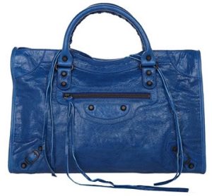 bolso balenciaga de piel azul barato 