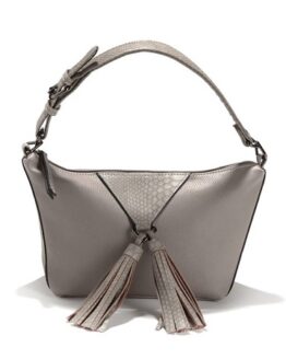 bolso con borlas gris la redoute comprar barato