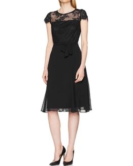 vestido de fiesta esprit negro comprar barato online