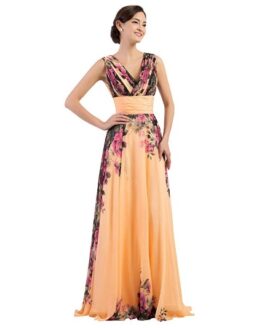 vestido de fiesta grace karin con flores barato