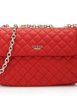 bolso de piel suave rojo guess precio barato
