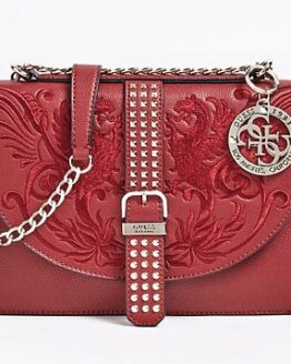 comprar bolso bandolera guess rojo eilenn precio barato