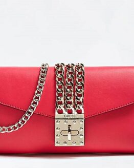 comprar clutch guess prisma con cadena precio barato
