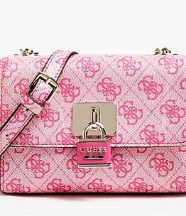 comprar bolso guess minibandolera rosa precio barato online