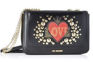 comprar bolso love moschino negro corazon precio barato online