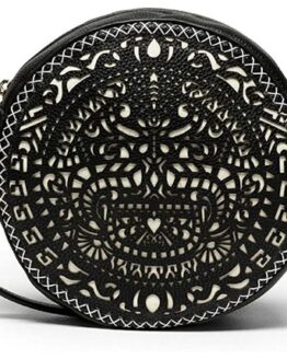 bolso desigual redondo negro precio barato online